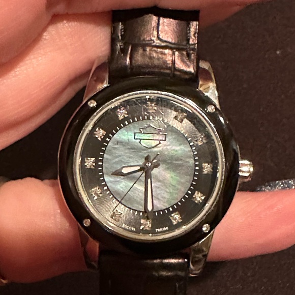 Harley Davidson Women’s Mother of Pearl Diamond Watch - Picture 5 of 15